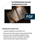 Penelitian Kebidanan Dalam Perkembangan Iptekx