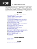 Sunny SQL Data Manipulation Language Help