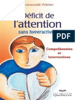 Déficit de Lattention Sans Hyperactivité 