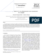 Ref 12 Theory and Experiment of A Two-Dimensional Cone Concentrator For Sunlight