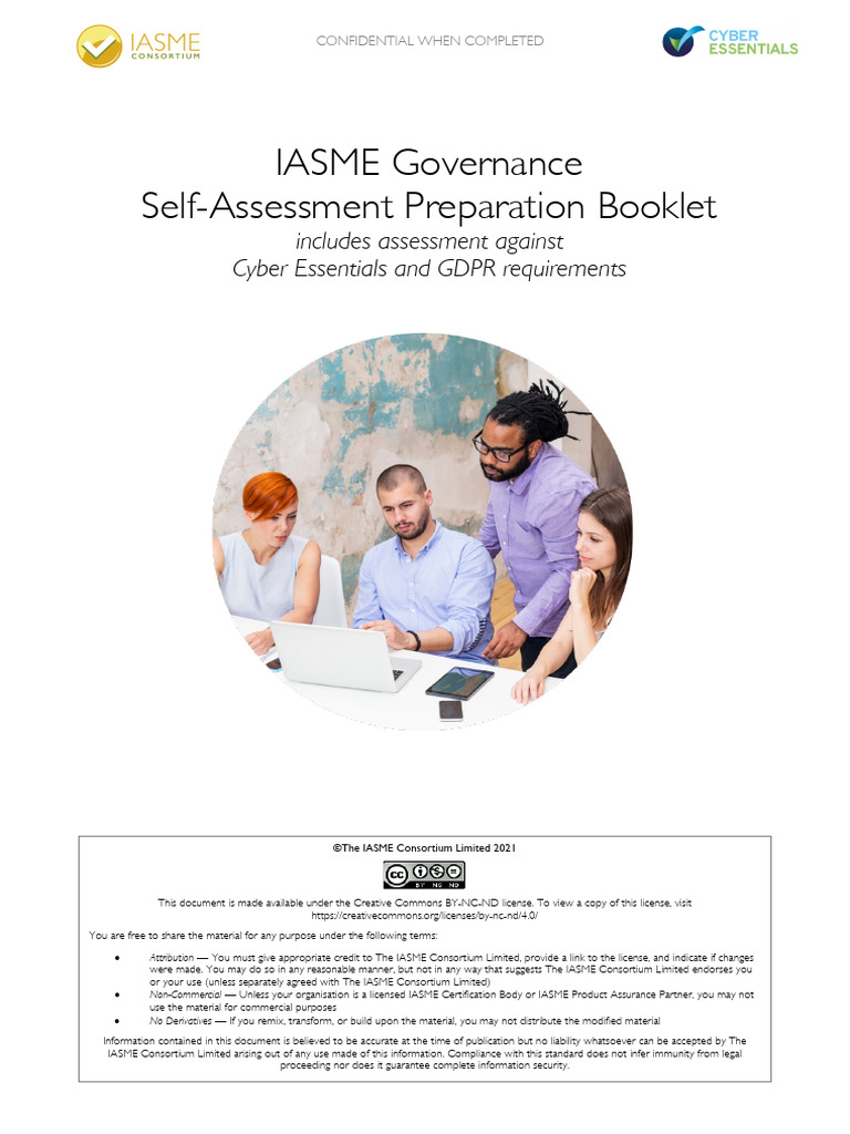 IASME Governance and Cyber Essentials Questions Booklet - Vevendine ...