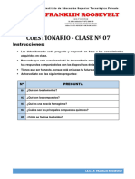 Cuestionario - Clase #07