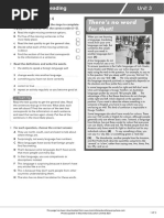 B1 U3 Exam Practice Reading