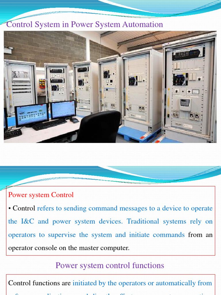 Power System Automation Control Systems | PDF