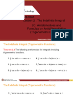 Lesson2C 040 The-Indefinite-Integral Trigonometric Functions v3