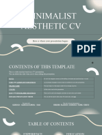 Minimalist Aesthetic CV - by Slidesgo