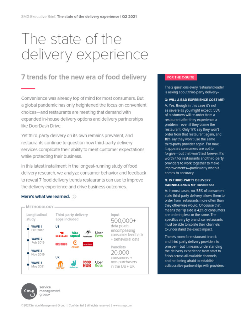 Food Delivery Trends Q2 2021 Insights | PDF