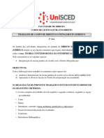 Trabalho de Campo de Direito e o Pensamento Jurídico