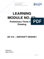 Module 3 Preliminary Three-View Drawing