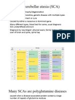 Spinocerebellar Ataxia (SCA) DMH 2020