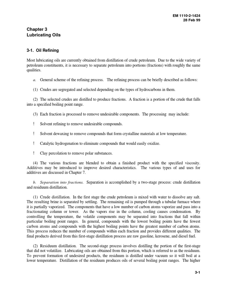 Lubricating Oil Manufacturing Process | PDF