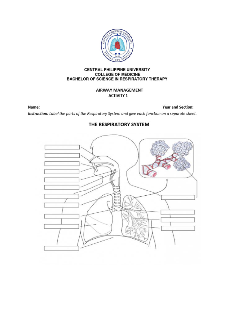 Airway Management Activity 1 PDF
