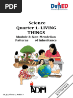 Science 9 Q1 Mod3 Non Mendelian Patterns of Inheritance