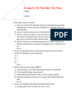 Bài tập bổ sung Cơ Sở Văn Hóa Việt Nam