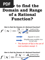 Domain of A Rational Function