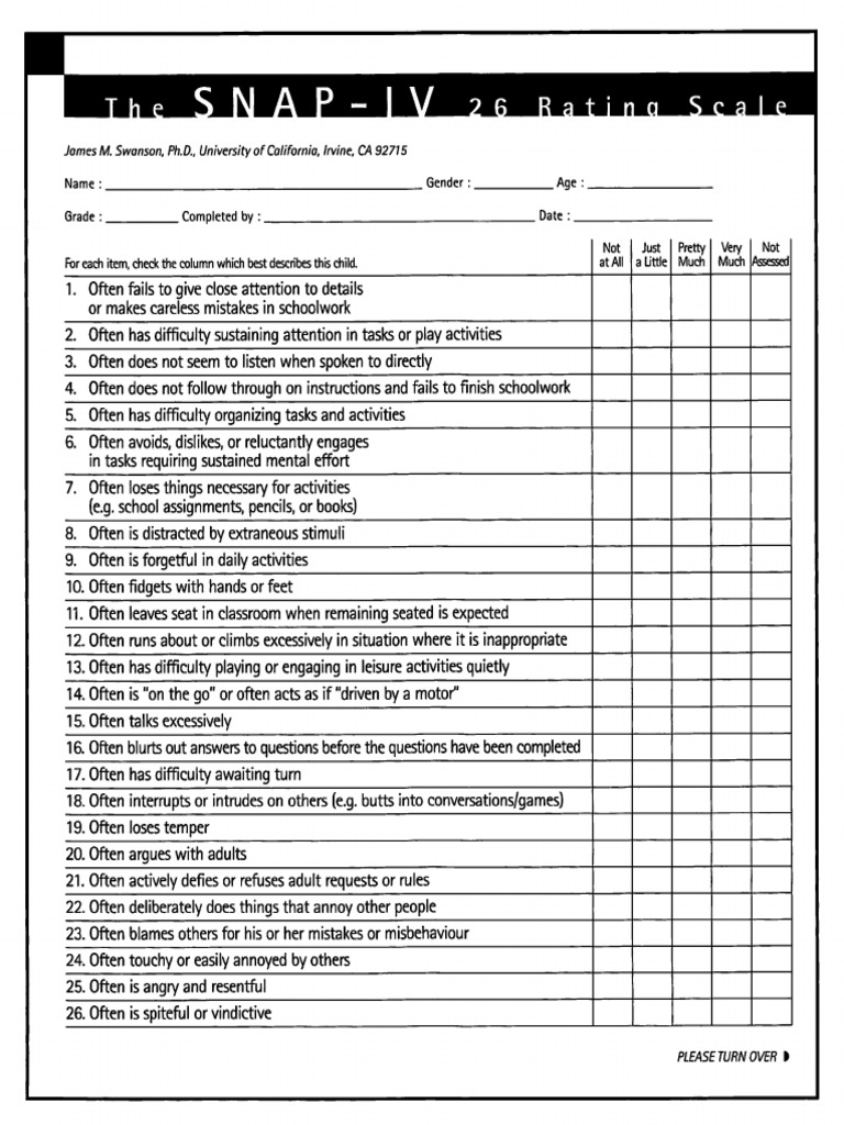 SNAP IV 26 Scale PDF