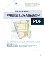 Plan de Seguridad y Salud Urbanización 2 y 3 Etapa Plataforma - v.02