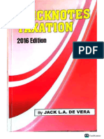 Quick Notes in Taxation by de Vera (2016 Edition)