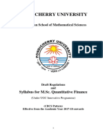 Syllabus MScQuantitativeFinance 2017 18