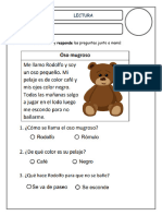 Práctica-Lectura Del Oso 4 Años