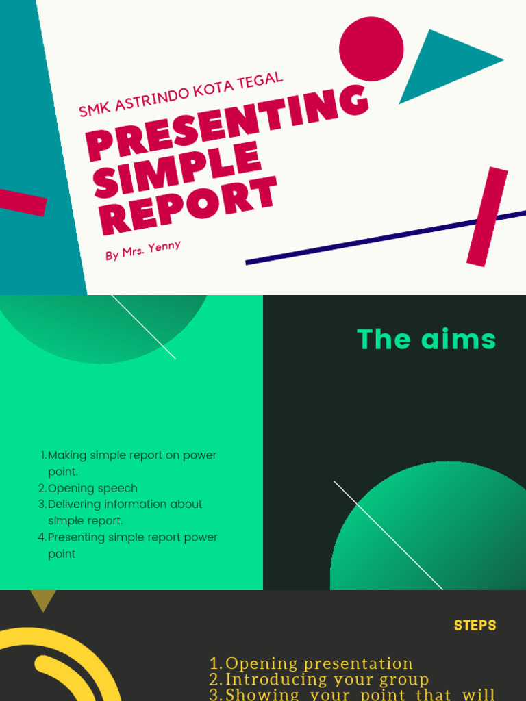 Simple Report Presentation Guide | PDF
