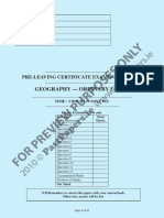 2009 LC Geography Ordinary