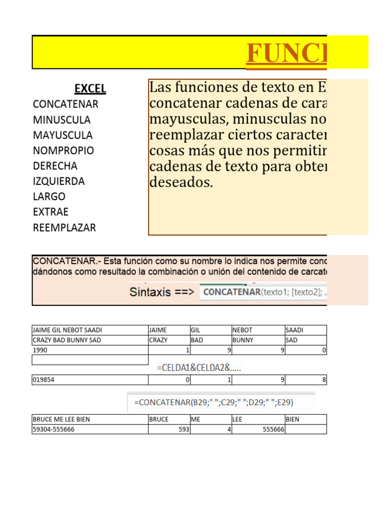Clase 2 - Funciones de Texto | PDF | Texto | Ortografía