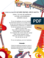 Flyer A4 Anuncio Instrumentos Musicales Coloridos Fondo Blanco