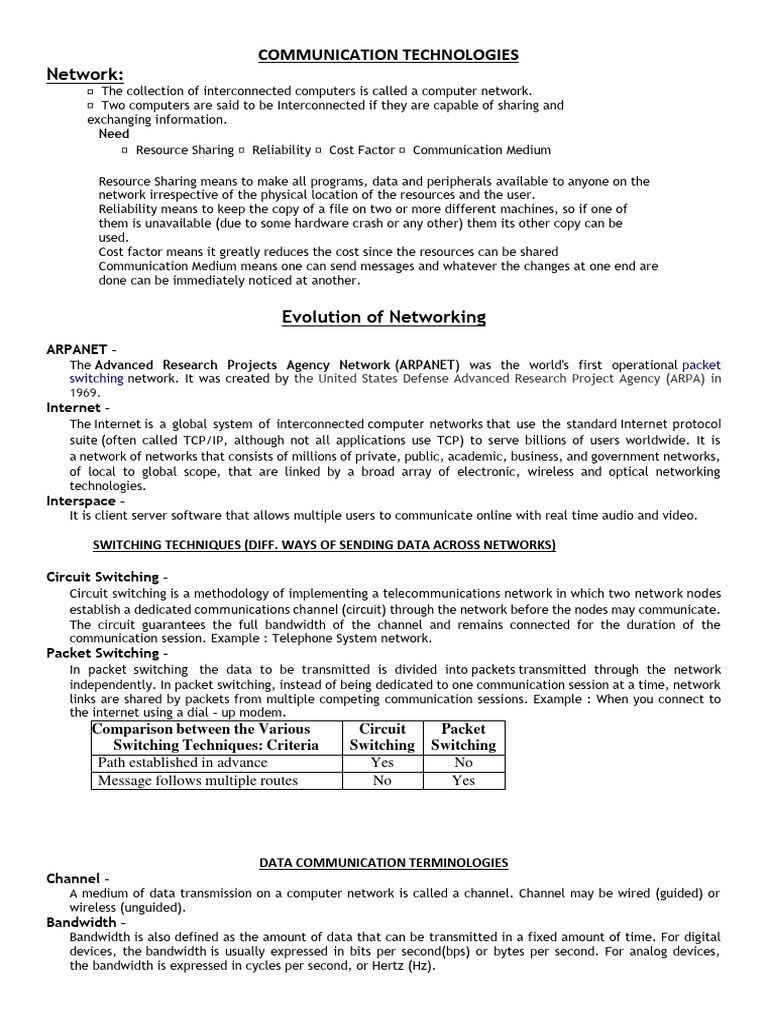 Networking Notes | Download Free PDF | Computer Network | World Wide Web
