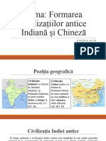 Tema Formarea Civilizațiilor Antice Indiană Și Chineză