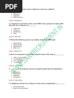 Microwave Communication MCQ