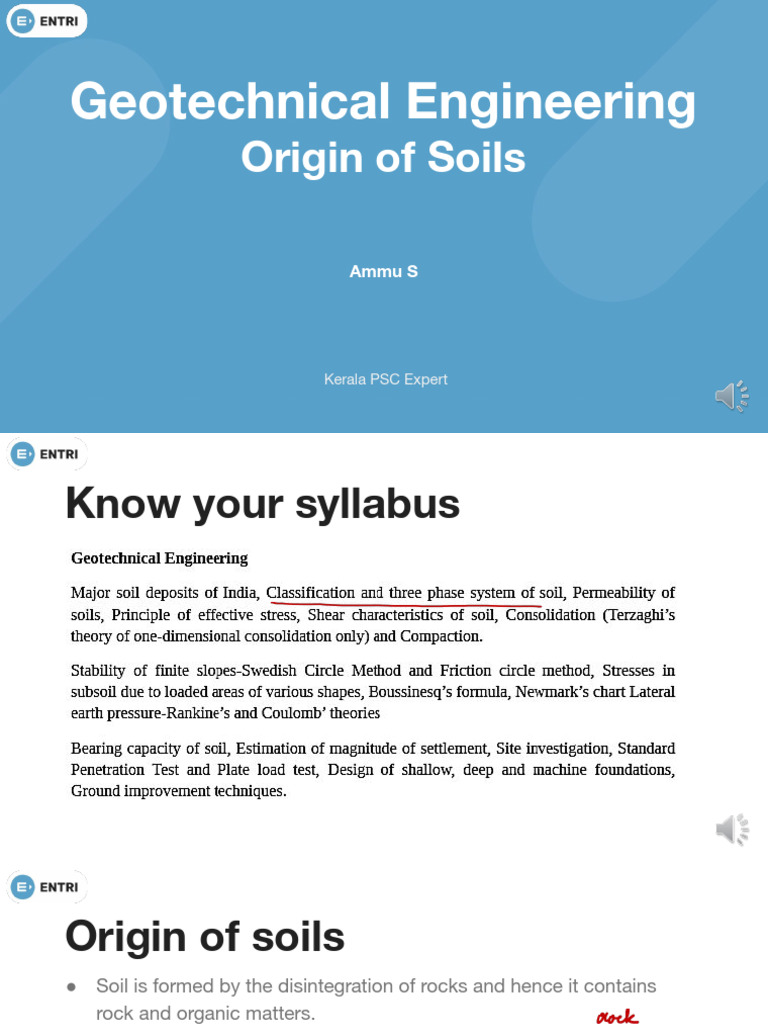 Geotechnical Engineering 1 Origin PDF
