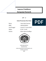 Laporan Praktikum Komputasi Numerik (P2) 33 - Kevin Bazli Santoso