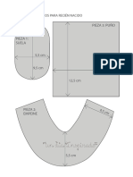 Patucos para Recien Nacido - Patron