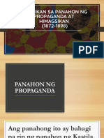 Panitikan Sa Panahon NG Propaganda at Himagsikan