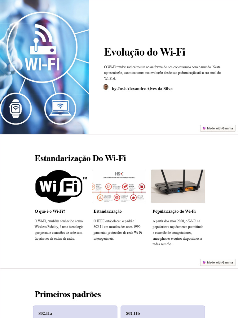 Evolucao Do Wi Fi | PDF | Wi-Fi | Rede de computadores