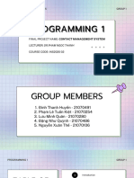 Group 1 Powerpoint Project Programming I - INS2020.02