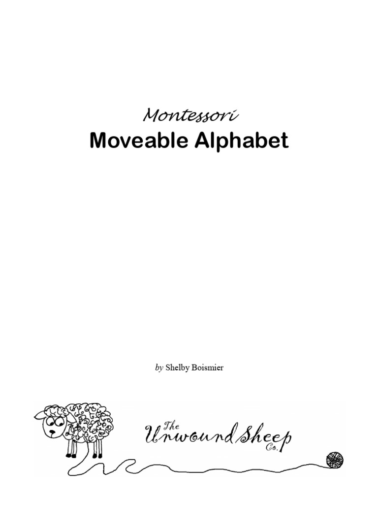 Moveable Alphabet Unwound PDF Printing Written Communication