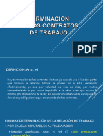 Terminacion de Los Contratos de Trabajo PDF