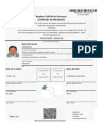 Certificado de Nacimiento Hector Daniel Osuna Ujú