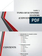 Topic 2 Types of Economics System Conventional