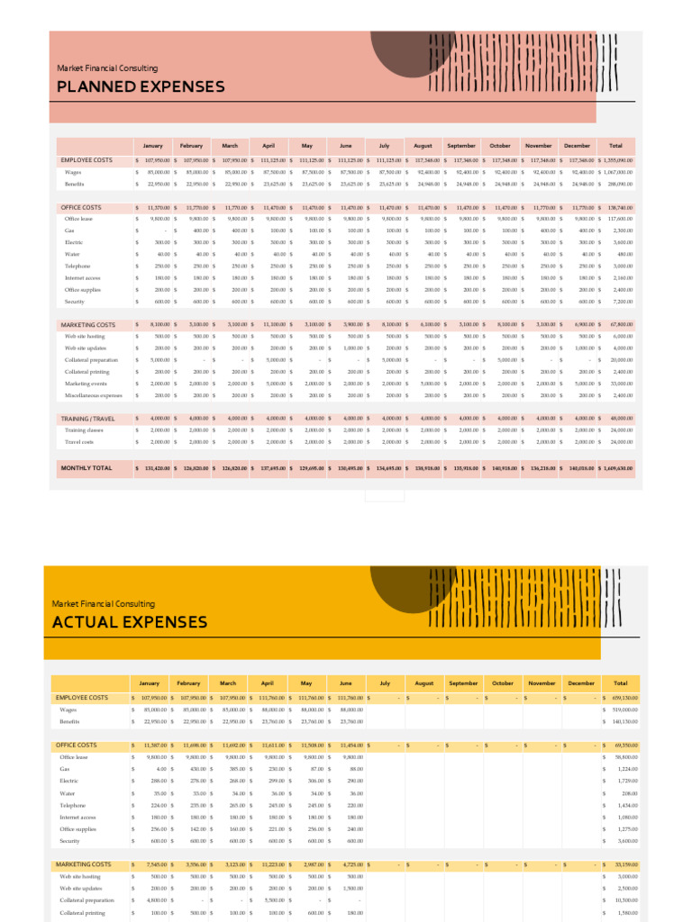 Business Expenses Budget | PDF