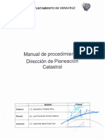 02 MP 01 03 Manual de Procedimientos Dirección de Planeación Catastral