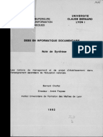 Les Notions de Management Et de Projet D Etablissement Dans L Enseignement Secondaire de L Education Nationalenote de Synthese