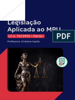 E Book Legislacao Aplicada Ao Mpu LC 75 93 Parte I