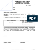 SG-SGI-FTR-056 - Formato Recomendaciones Medico Laborales