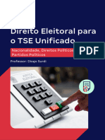 E Book Direito Eleitoral Nacionalidade Direitos Politicos e Partidos Politicos para o Tse Unificado