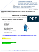 Electrobomba Hidrostal A02Q-S: PRESUPUESTO No. 0107-22-00699-C-B