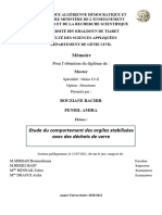 Etude Du Comportement Des Argiles Stabilisées Avec Des Déchets de Verre