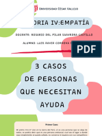 3 Casos de Personas Que Necesitan Ayuda - Tutoria IV - David